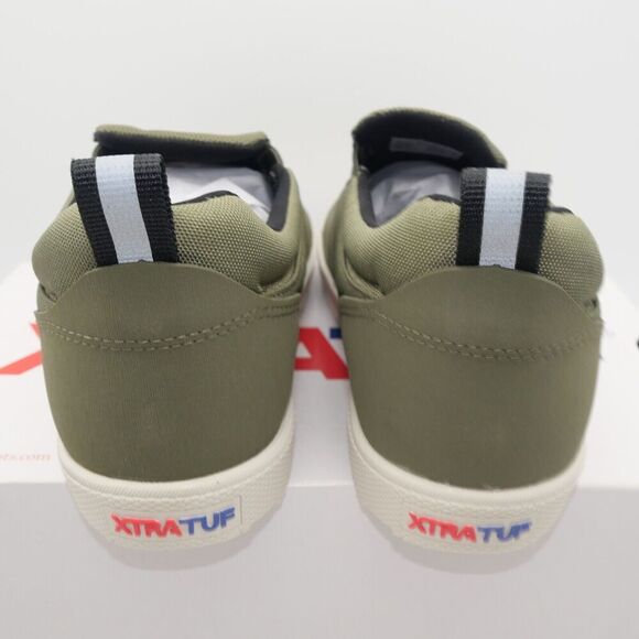 NEW Xtratuff Men's 8.5 Topwater Slip On Deck Shoes Green Slip Resistant - Picture 4 of 10